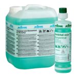 Δοχεία 10 λίτρων & 1 λίτρου οικολογικού καθαριστικού δαπέδων Kiehl Ambital-eco Concentrate για σκληρές και ανθεκτικές επιφάνειες.