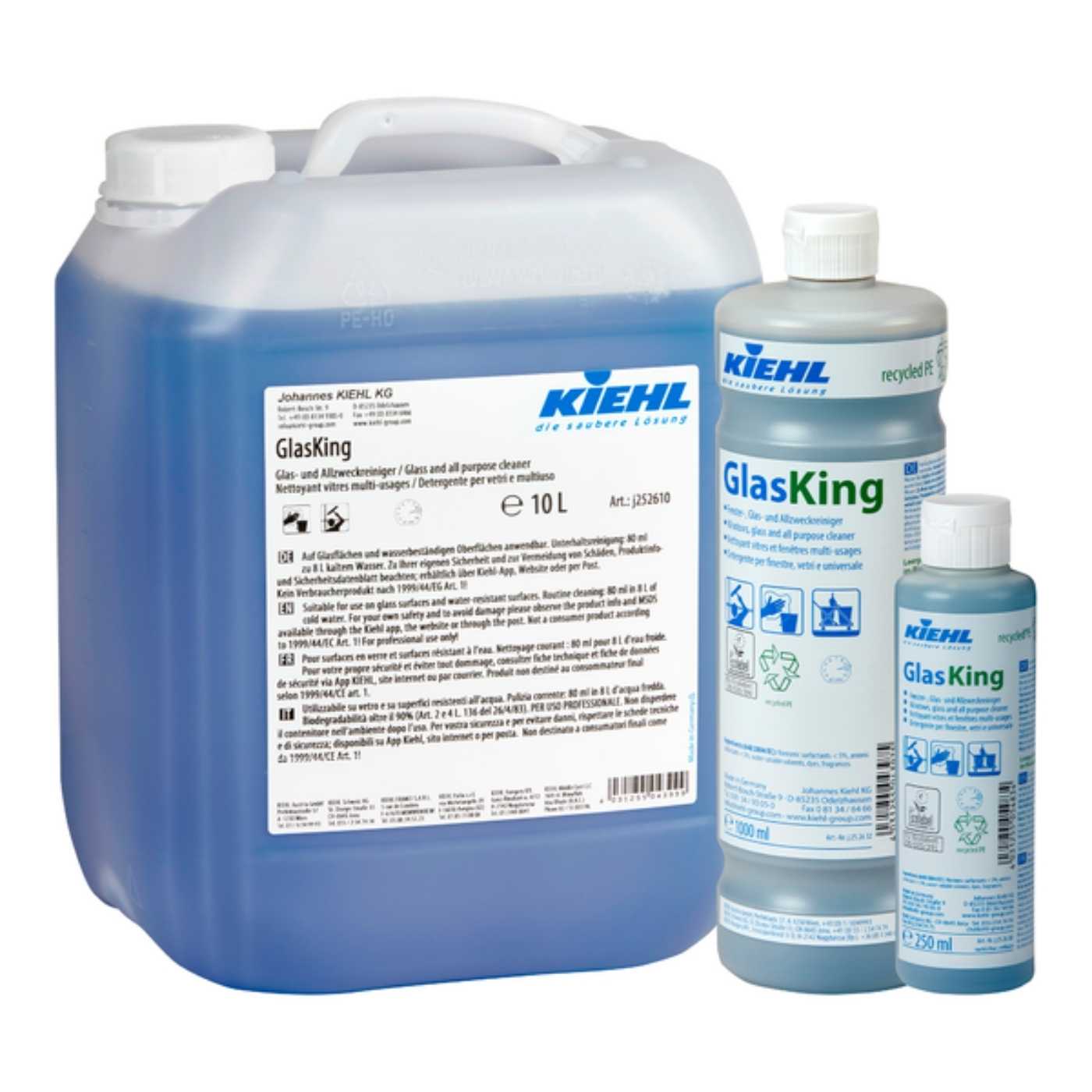 GlasKing (2) Καθαριστικό επιφανειών και τζαμιών GlasKing Kiehl , ιδανικό για παράθυρα, αλουμίνια, ακρυλικά και πλαστικά.