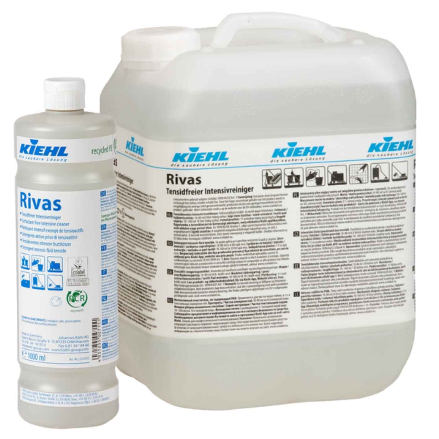 Rivas 10L (1) Καθαριστικό δαπέδων Rivas Kiehl 1L & 1L, χωρίς επιφανειοδραστικές ουσίες, ιδανικό για πορώδη δάπεδα και λιθόστρωτα.