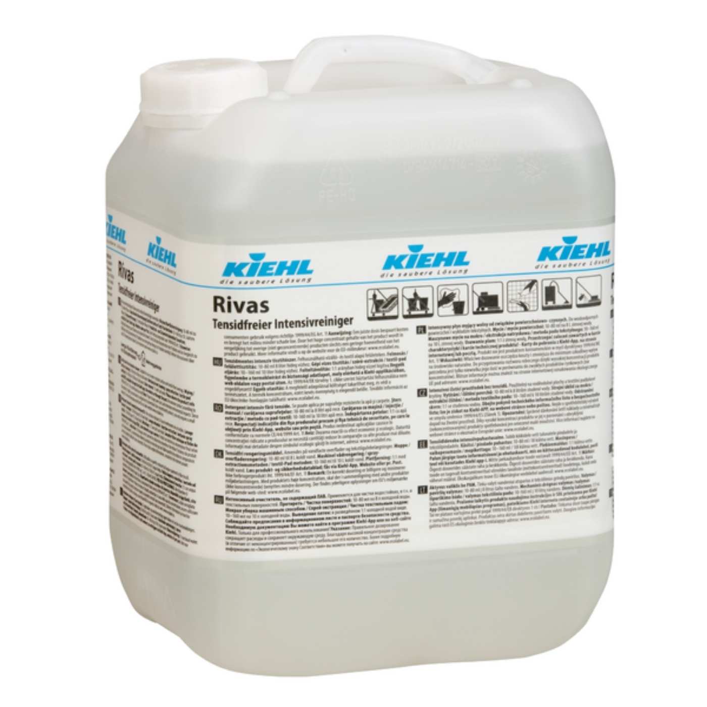Rivas 10L Καθαριστικό δαπέδων Rivas Kiehl 10L, χωρίς επιφανειοδραστικές ουσίες, ιδανικό για πορώδη δάπεδα και λιθόστρωτα.